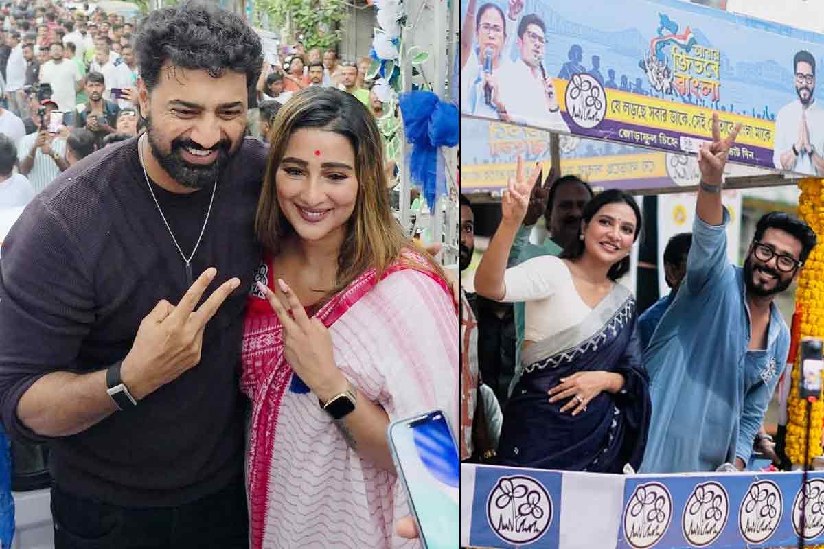 বরানগরে সায়ন্তিকার প্রচারে সঙ্গী দেব, বারাকপুরে চমক রাজ-শুভশ্রীর