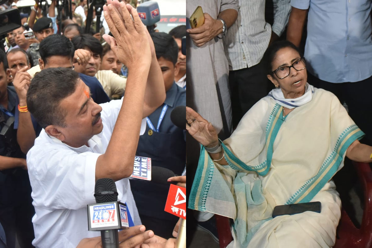 সম্মুখসমরে মমতা-শুভেন্দু! দ্বিতীয় দফার ‘ভরকেন্দ্র’ ভবানীপুরে মেগা শো-ডাউন