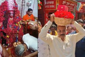 পয়লা বৈশাখে তারাপীঠে ভক্তদের ঢল, ডালা নিয়ে পুজোর লাইনে প্রার্থীরা