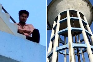 এ যেন ‘শোলে’র রিমেক! ৮০ ফুট উঁচু জলের ট্যাঙ্কে ‘বিয়েপাগলা’ নাছোড় ‘বীরু’ আব্বাস