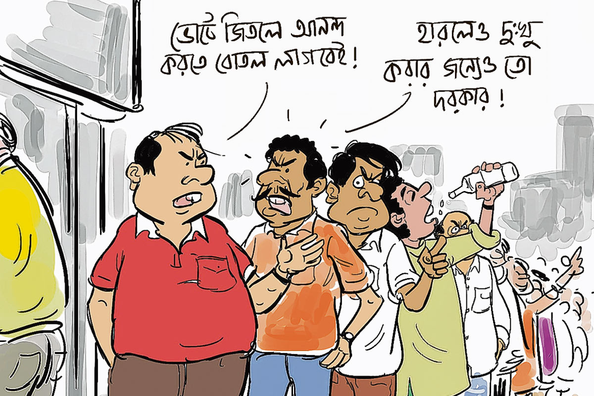 বাজল ৬টার ঘণ্টা! লাইনে দাঁড়িয়েও অমিল মদ, খালি ব্যাগ নিয়েই ফিরতে হল বহু সুরাপ্রেমীকে