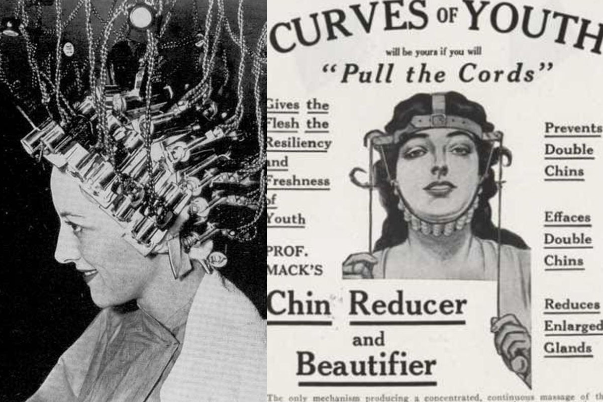 weird beauty tools used by women in old times