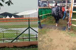 খারাপ আবহাওয়ায় ফাঁকা সভাস্থল, দুর্যোগের কবলে প্রধানমন্ত্রীর কর্মসূচি