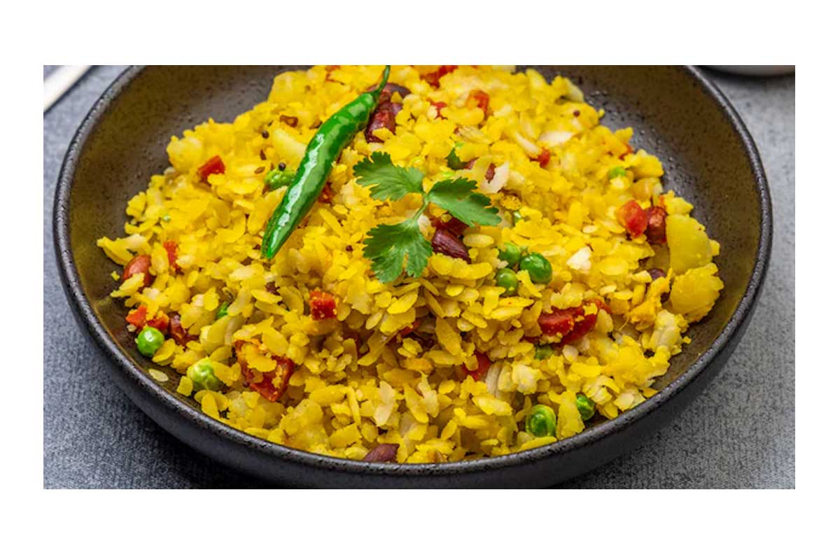 Protein Rich Egg Poha Breakfast Recipe