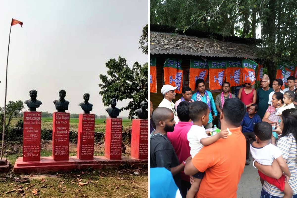 ‘লাল’ নকশালবাড়ি এখন গেরুয়া! কানু সান্যাল, চারু মজুমদারদের গড়ে উড়ছে বিজেপির নিশান