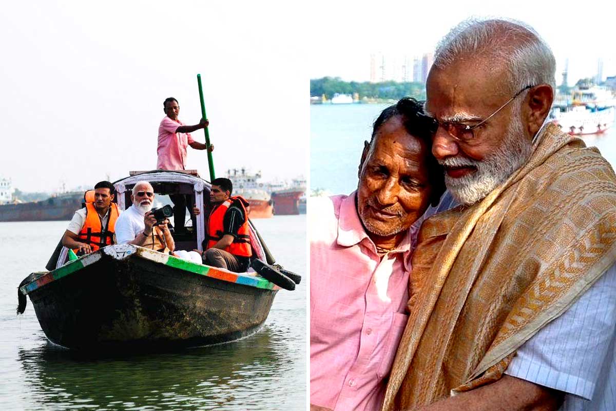 ‘স্বপ্ন মনে হচ্ছিল’, মাঝগঙ্গায় ঘুরিয়ে মোদিতে বুঁদ নৌকার মাঝি গৌরাঙ্গ!