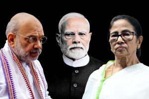 ‘ও দিদি’র পর ‘এই দিদি’, মোদির রাস্তায় হেঁটে মমতাকে ‘অপমান’ অমিত শাহর