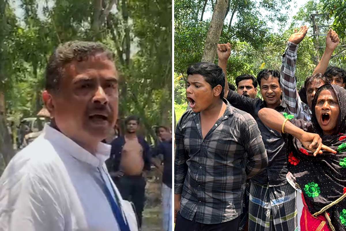 ‘চোর’ শুভেন্দু, ভোটে বিক্ষোভমুখর ভীমকাঁটা