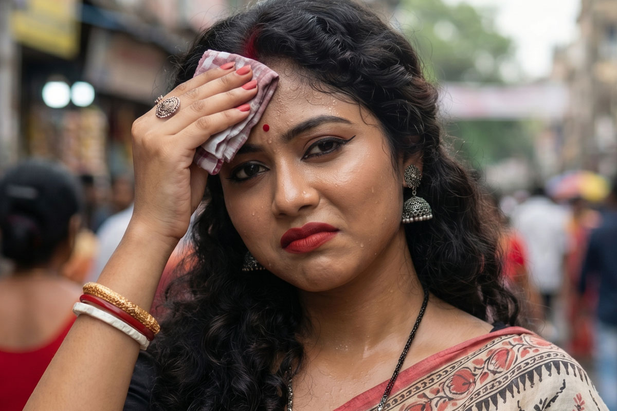 ঘামে নষ্ট হবে না মেকআপ, নববর্ষের সাজে এড়িয়ে চলুন এই ভুলগুলি