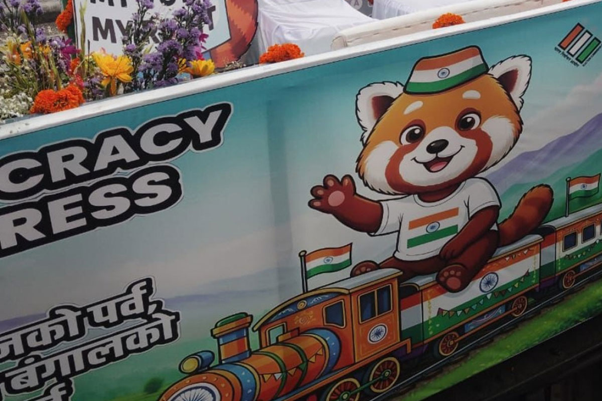 West Bengal Assembly Election: ECI conducts awareness through toy train in Darjeeling