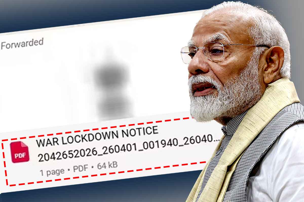 যুদ্ধের আবহে আবারও গৃহবন্দি দেশ! হোয়াটসঅ্যাপে ছড়াচ্ছে মোদি সরকারের ‘লকডাউন নোটিস’