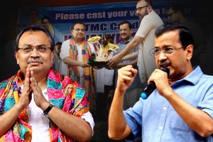 বেলেঘাটায় কুণাল ঘোষের সমর্থনে জনসভায় আপ সুপ্রিমো অরবিন্দ কেজরিওয়াল