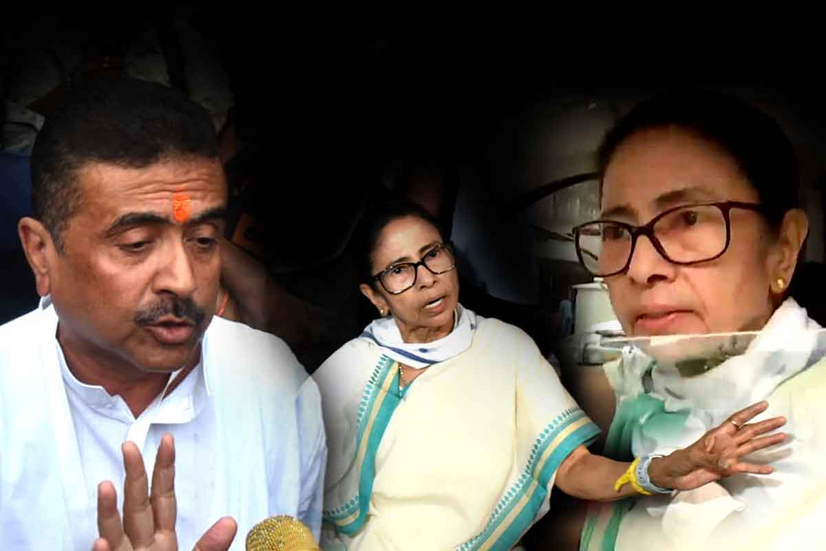‘মমতা গুন্ডামি করছেন’, ভবানীপুরে মুখোমুখি মমতা-শুভেন্দু!