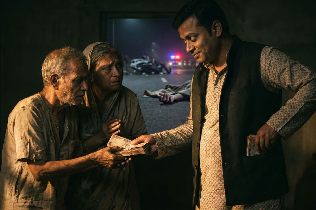 দুর্ঘটনায় পুত্র হারিয়ে ৩ লক্ষ পেয়েছিলেন গরিব মা-বাবা, দেড় লক্ষ হাতাল তৃণমূলের নেতারা!