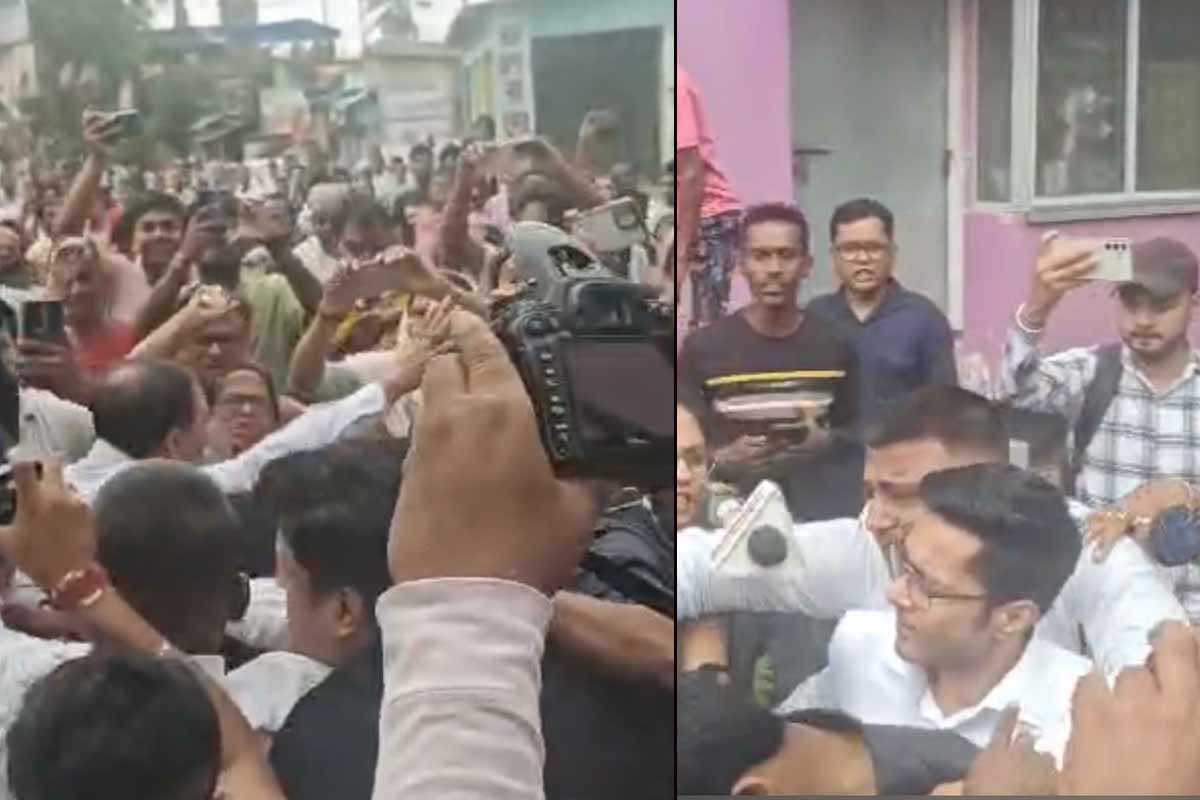 সোনারপুরে প্রবল জনবিক্ষোভ, জামা ছিঁড়ে মার অভিষেককে, মাথায় পরপর ডিম, উঠল ‘চোর’ স্লোগান