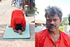 তৃণমূল আমলে লাগাতার ‘অত্যাচার’, পালাবদল হতেই ৮ কিমি দণ্ডি কেটে পুজো বিজেপি কর্মীর