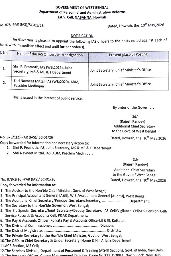 Two IAS appointed in CMO 