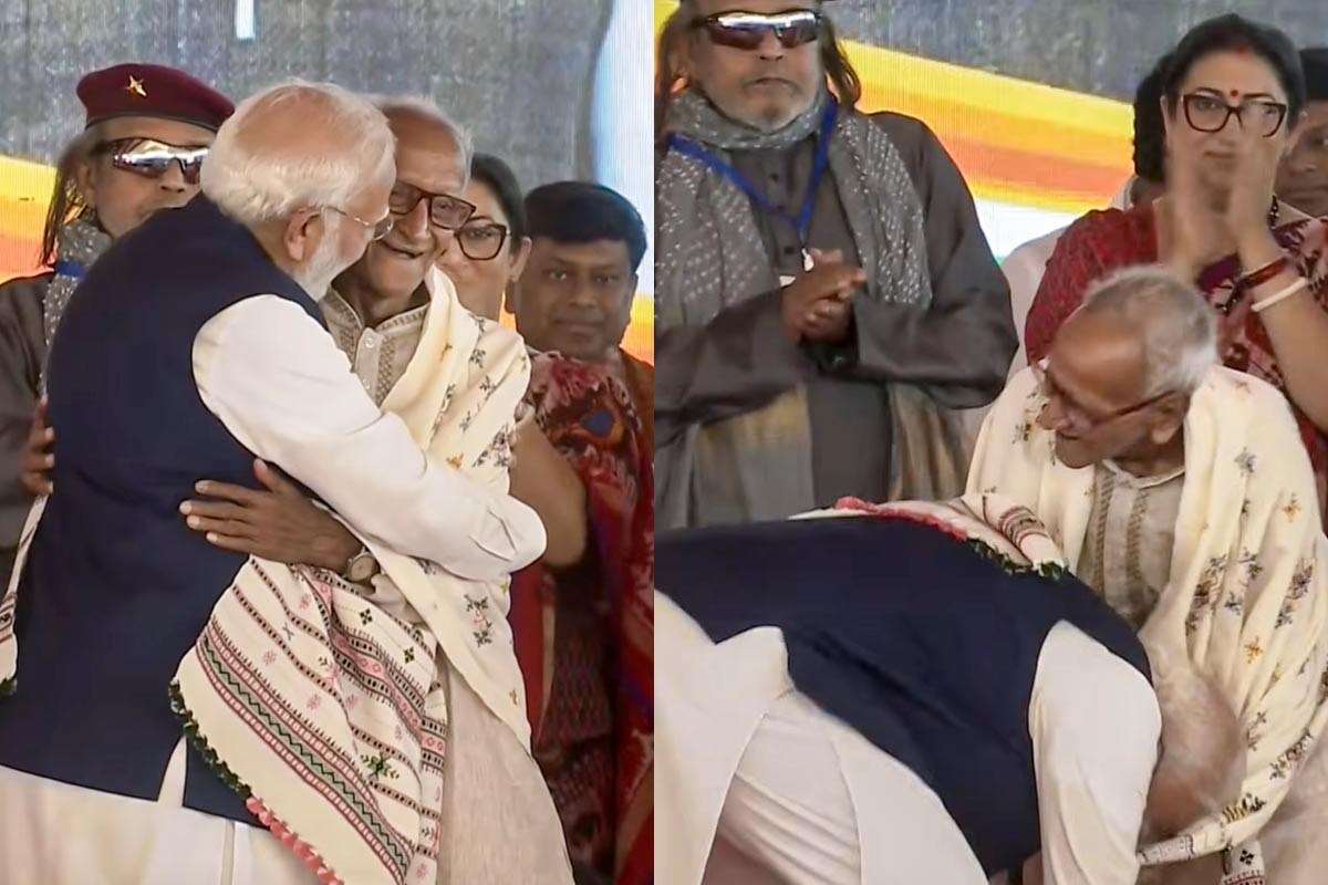 PM Modi bowed at the feet of Shyama Prasad Mukherjee's associate Makhanlal Sarkar