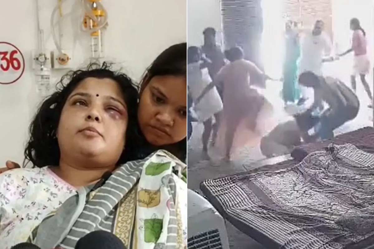 সম্পত্তি বিবাদের জের, সপার মহিলা শাখার প্রধানকে চুলের মুঠি ধরে বেধড়ক মার! ভাইরাল ভিডিও