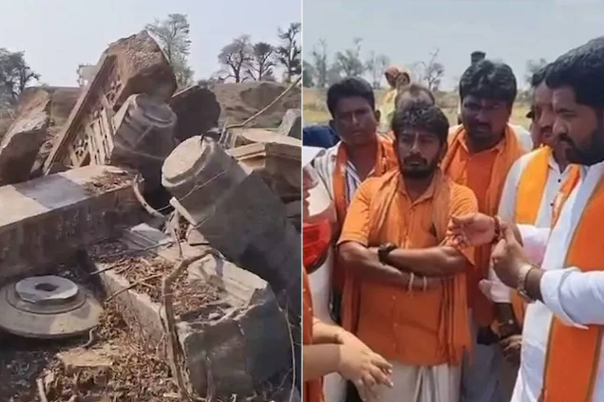 স্কুল নির্মাণের জন্য গুঁড়িয়ে দেওয়া হল ৮০০ বছরের শিবমন্দির! তুমুল বিতর্ক তেলেঙ্গানায়
