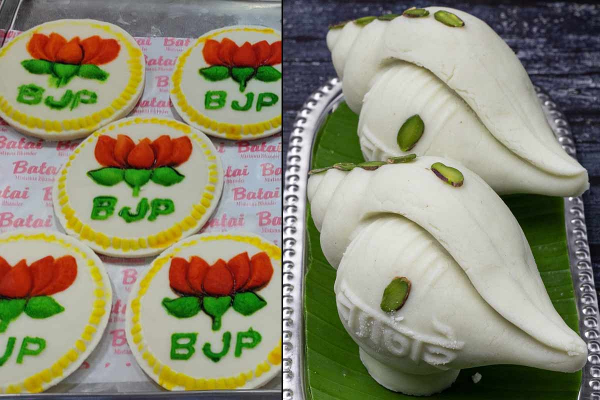 মোদিশ্রী রসগোল্লা থেকে শঙ্খপদ্ম সন্দেশ, বাঙালি মিষ্টিতেই মিষ্টিমুখ ব্রিগেডে