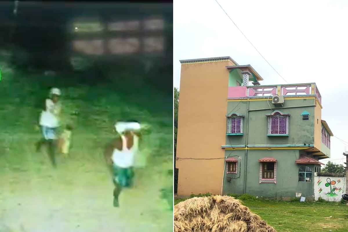 গোষ্ঠীদ্বন্দ্বের জেরে তৃণমূল নেতার বাড়িতে বোমাবাজি! সিসিটিভি ফুটেজ দেখে আটক ২