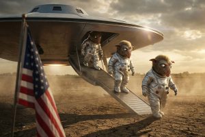 স্পেস স্যুট পরে নামে ৪ ফুটের রহস্যময় জীব! UFO ফাইল প্রকাশে বিরাট চাঞ্চল্য আমেরিকায়