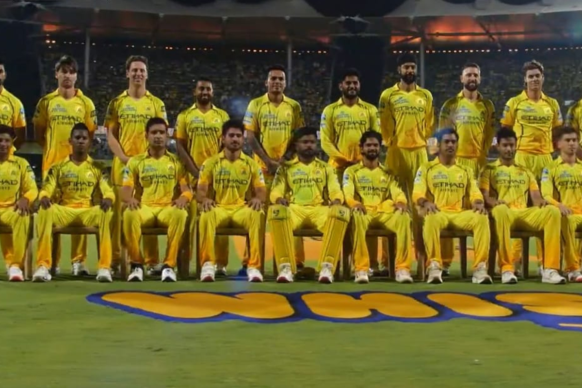 IPL 2026: Chennai Super Kings at a photoshoot for their last match at home