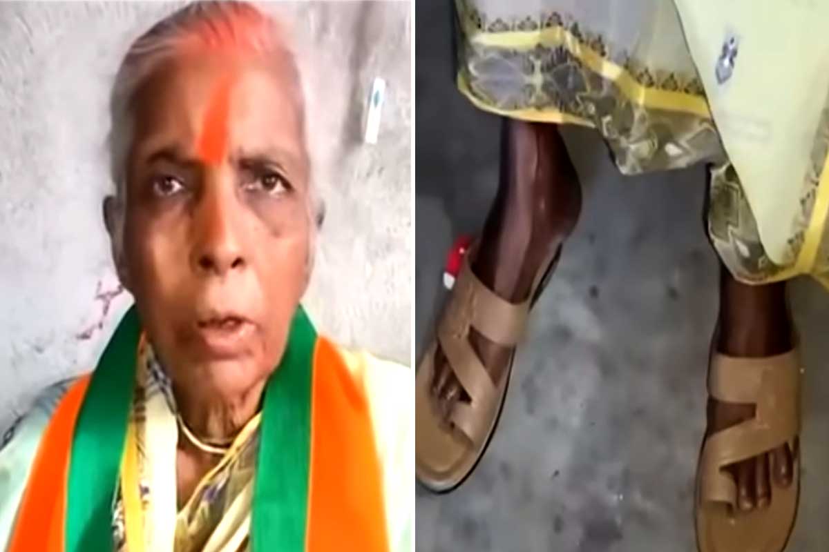 ধনুক ভাঙা পণে ২৮ বছর খালি পায়ে! বিজেপি জিততেই জুতো পরলেন আঙুরবালা, কেন?.