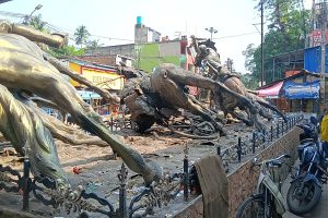 সাধারণ মানুষের ক্ষোভ, পালাবদলে ভাঙা পড়ল বনগাঁয় নীল বিদ্রোহের বিতর্কিত ভাস্কর্য