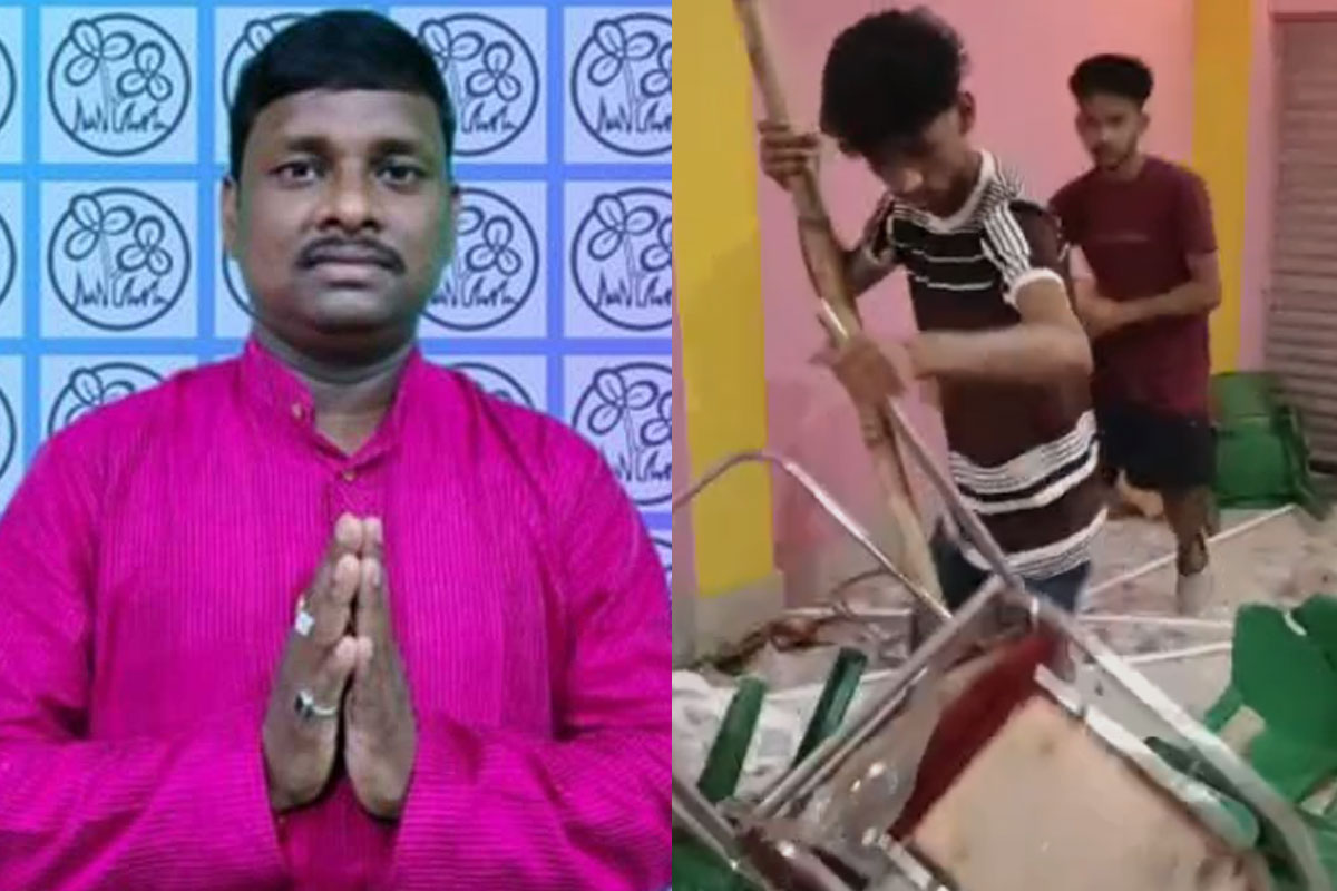 ত্রাণ সামগ্রী চুরি করে মজুত! মথুরাপুরে তৃণমূল সাংসদ বাপি হালদারের অফিসে ব্যাপক ভাঙচুর জনতার