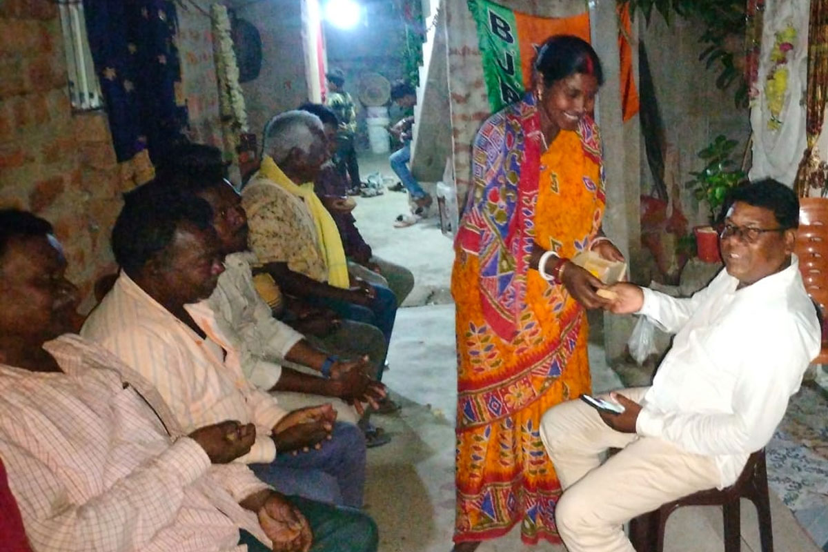 BJP MLA Kalita Majhi is busy with family work after returning home