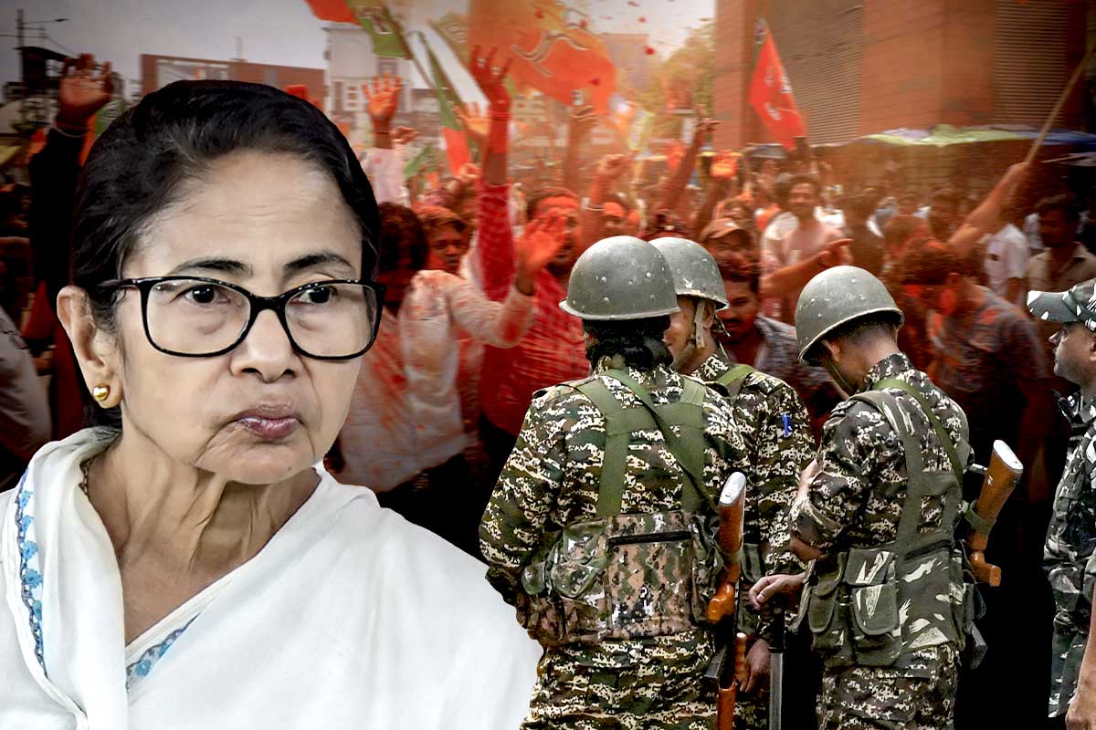 মমতার বাড়ির সামনে ‘জয় শ্রীরাম’ স্লোগান বিজেপি কর্মীদের! অশান্তি রুখতে মোতায়েন কেন্দ্রীয় বাহিনী