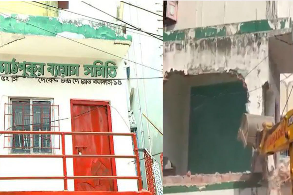 জমি দখল করে পার্টি অফিস তৃণমূলের! পালাবদলের বঙ্গে বুলডোজার চালিয়ে উদ্ধার মালিকের