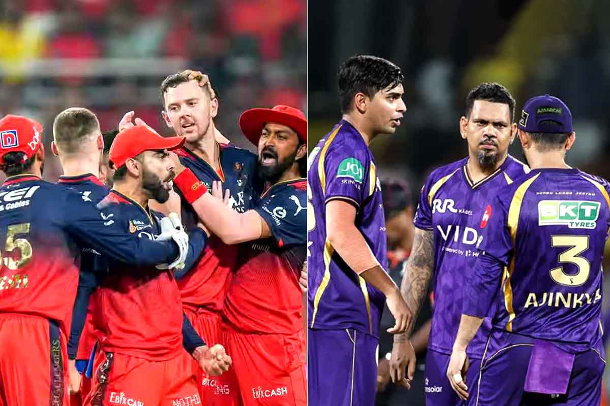 হেরেও শীর্ষে আরসিবি! চূড়ান্ত প্রথম কোয়ালিফায়ার, কোন অঙ্কে ঝুলে নাইটদের প্লেঅফ ভাগ্য?