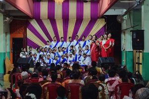 সারদেশ্বরী আশ্রমে রবি-স্মরণ, নৃত্যের ছন্দে ছাত্রীদের ‘বৃষ্টিস্নাত’ শ্রদ্ধাঞ্জলি