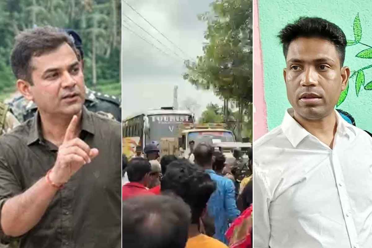 ‘সিংঘম’-এর নজর এড়িয়ে ফের উত্তপ্ত ফলতা, হাজির জাহাঙ্গির, পথ অবরোধ বিজেপির