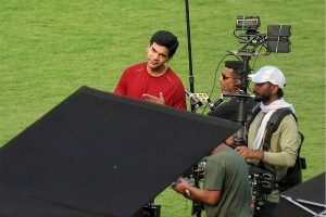 হুবহু সৌরভ! এরিয়ান ক্লাবে ‘দাদা’র বায়োপিকের শুটিংয়ে রাজকুমারের গোপন লুক ফাঁস
