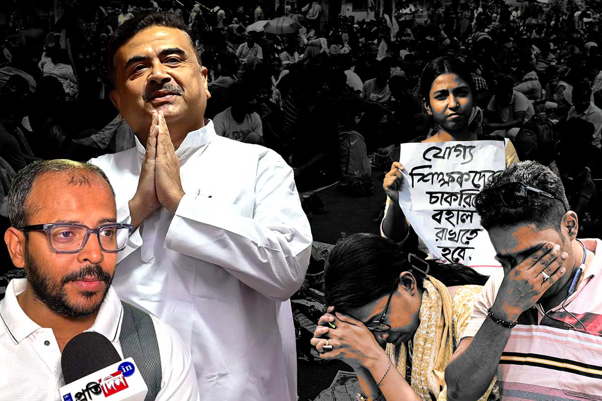 ‘চোখ মোছাবেন দাদা’, শুভেন্দুতেই ভরসা চাকরিহারা শিক্ষকদের