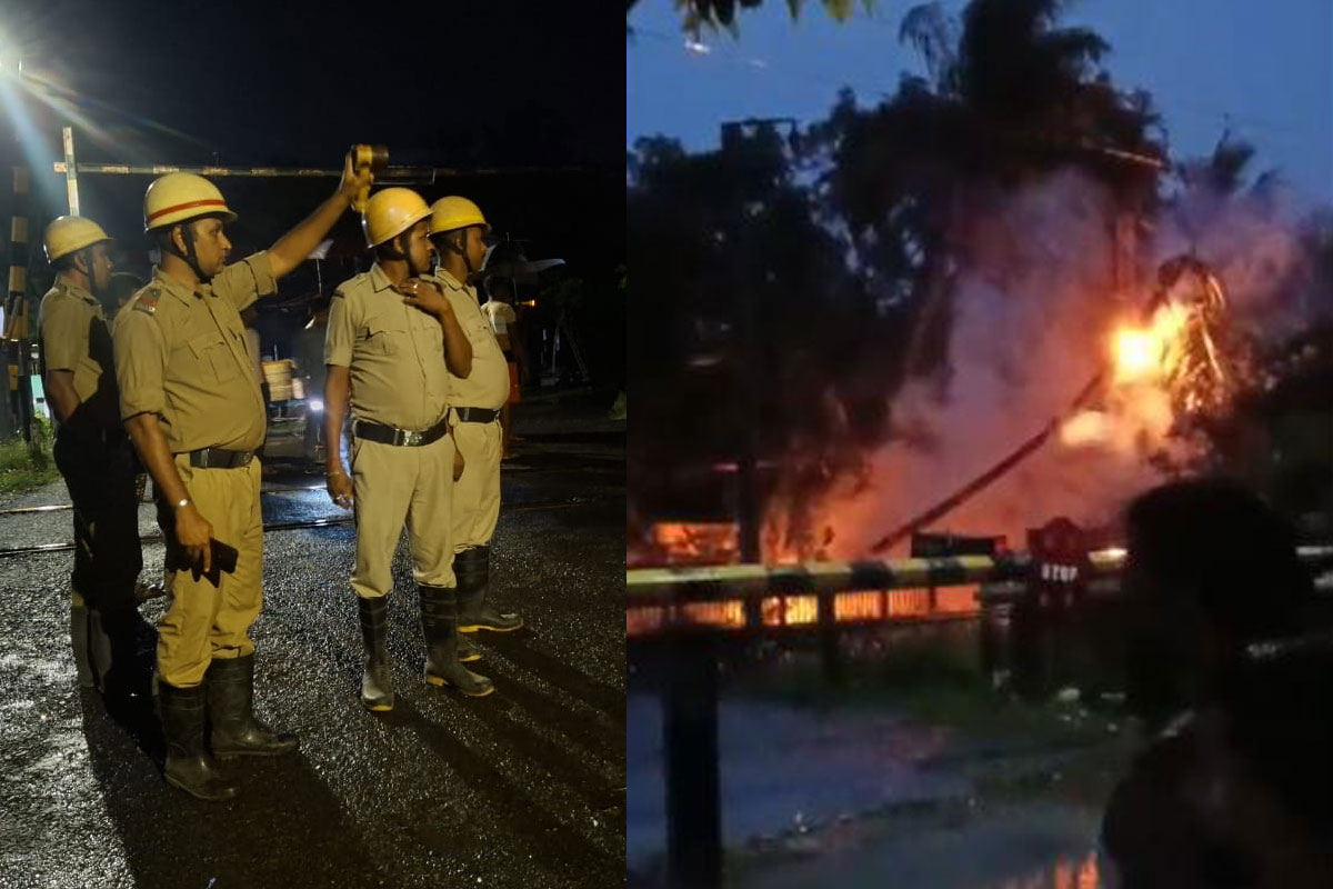 ঝড়বৃষ্টিতে লাইনের উপর গাছ, ছিঁড়ল ওভারহেডের তার, রানাঘাট-শান্তিপুর লাইনে বিঘ্নিত ট্রেন পরিষেবা
