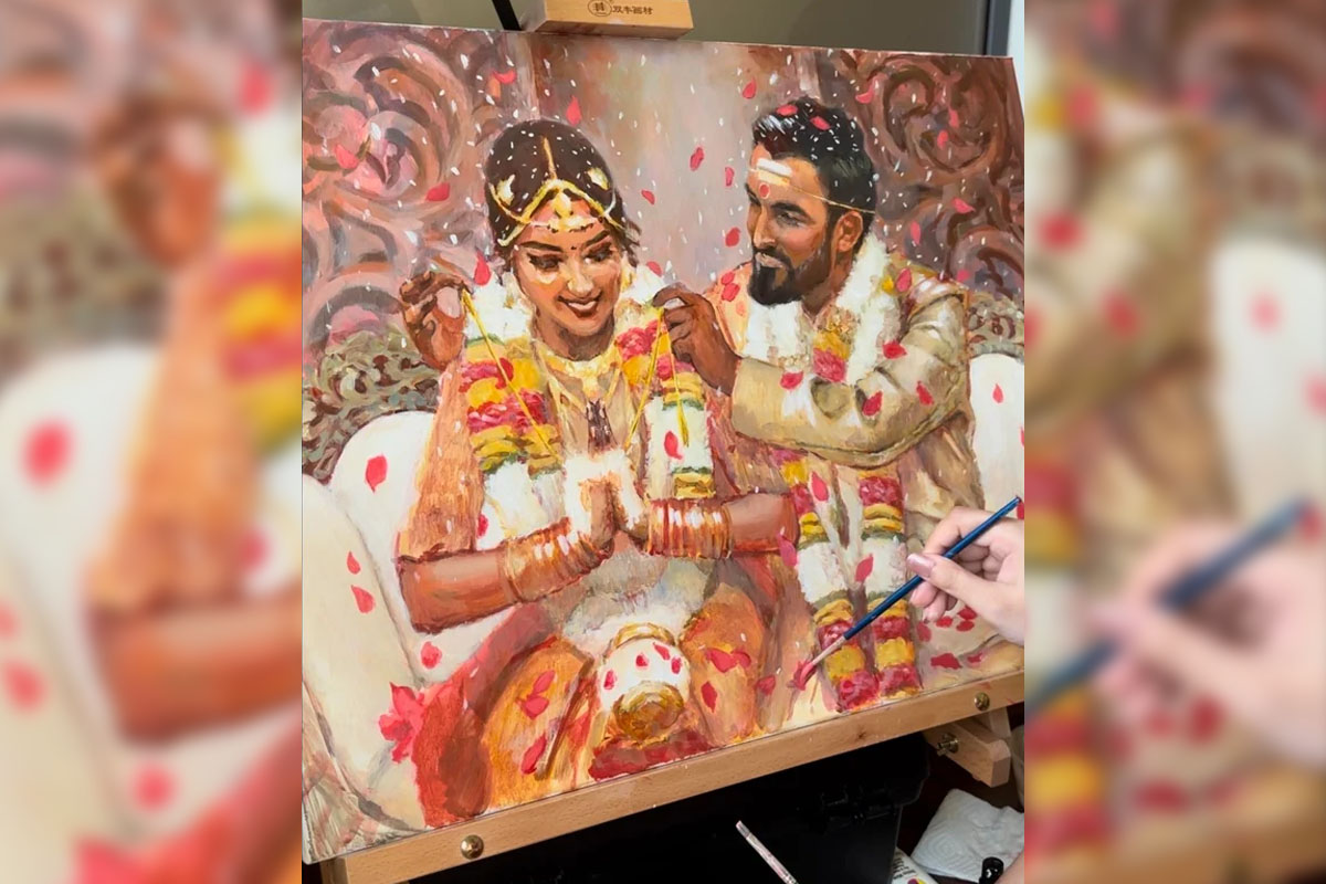 why wedding painting becoming popular in bengal