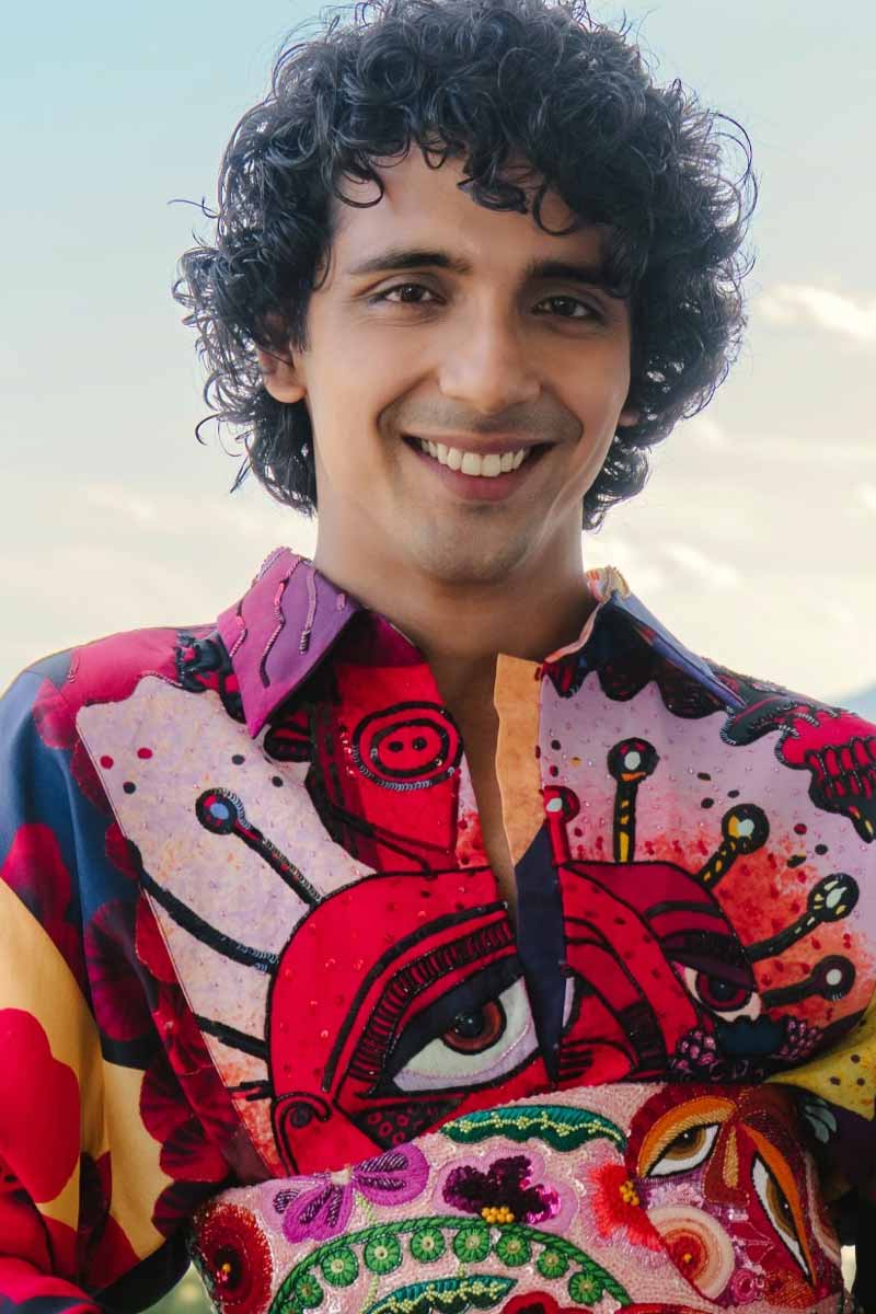 Niranjan Mandal of Laughtersane walks the Cannes 2026 red carpet in traditional dhoti-panjabi.
