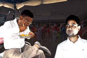 গর্তে জাহাঙ্গির, পুনর্নির্বাচনের দিন মুড়ি-ঘুগনিতে মজে বিজেপির দেবাংশু