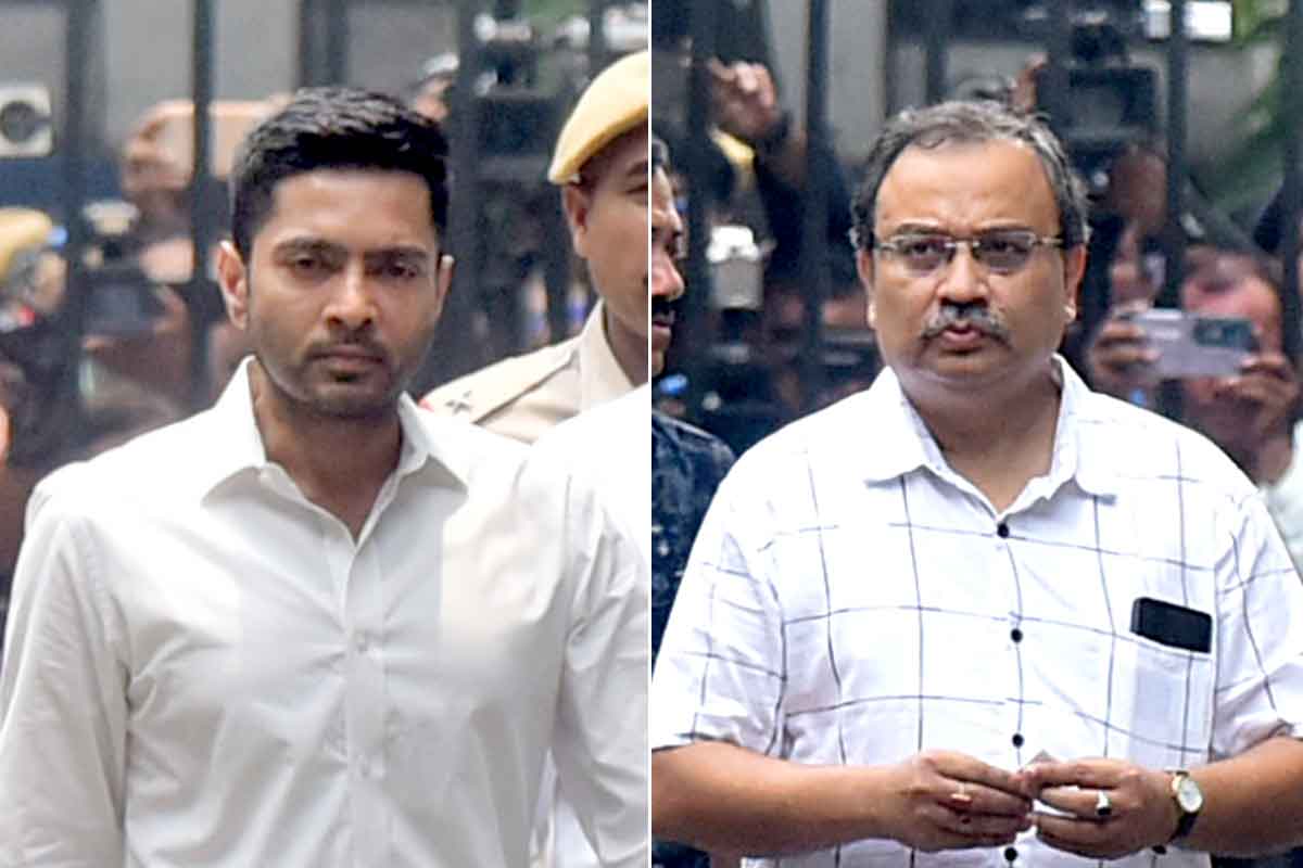 সই কাণ্ডে মুখোমুখি জেরার সাড়ে ৩ ঘণ্টা পর বেরলেন কুণাল, এখনও ভবানীভবনেই অভিষেক
