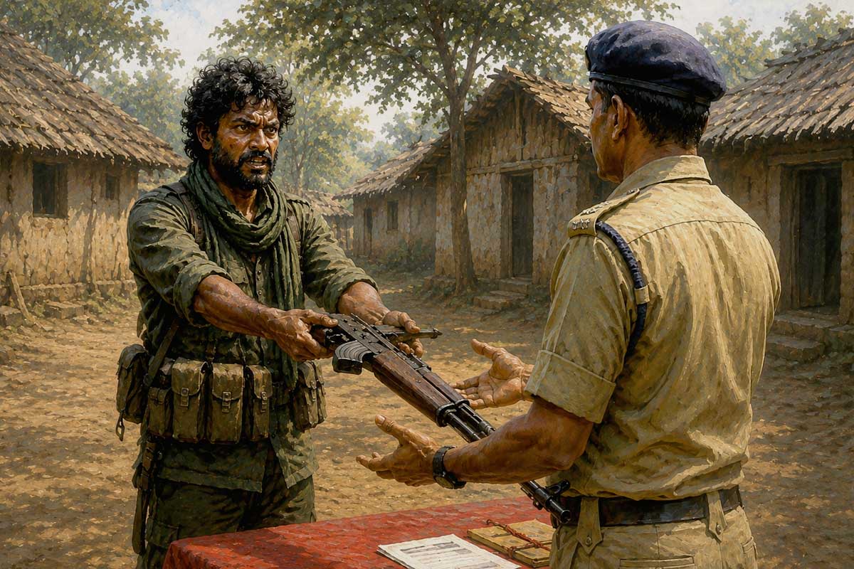 সারান্ডায় তাড়া খেয়ে বাংলামুখী, ১৪ বছর পর ‘ঘরে’ই আশ্রয় নাকি আত্মসমর্পণ মাওবাদী আকাশের?