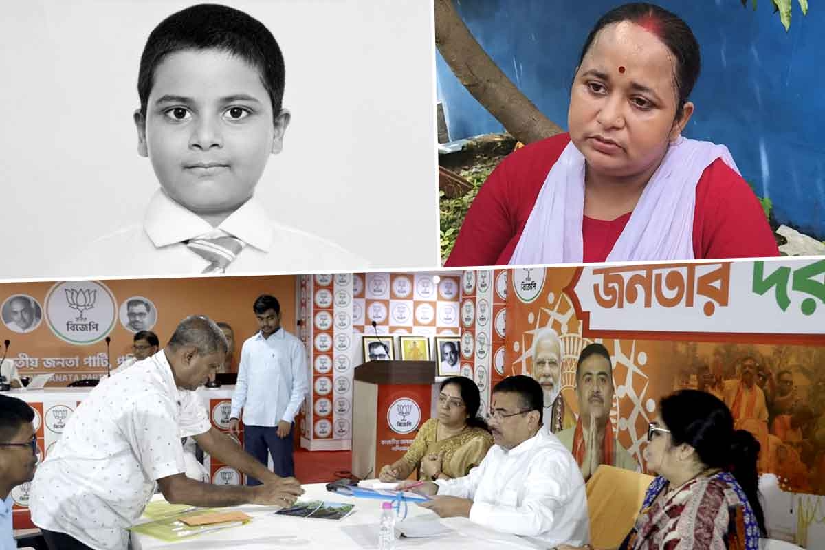 বিচার চাইতে শুভেন্দুর ‘জনতার দরবারে’ মৃত পড়ুয়া আয়ুষের মা