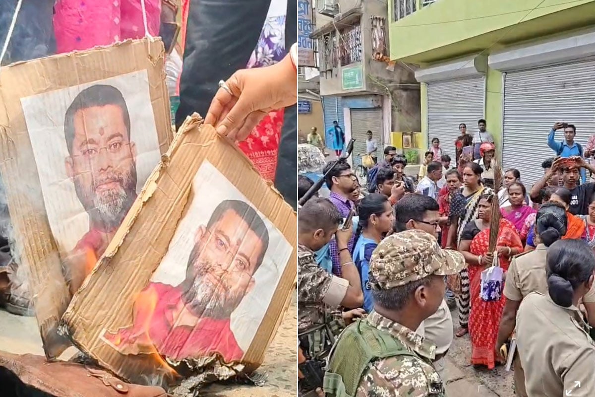 মিথ্যা মামলায় ফাঁসানো, কাটমানির দাবি! বাগনানে তৃণমূল বিধায়কের বাড়ির সামনে ঝাঁটা হাতে বিক্ষোভ মহিলাদের