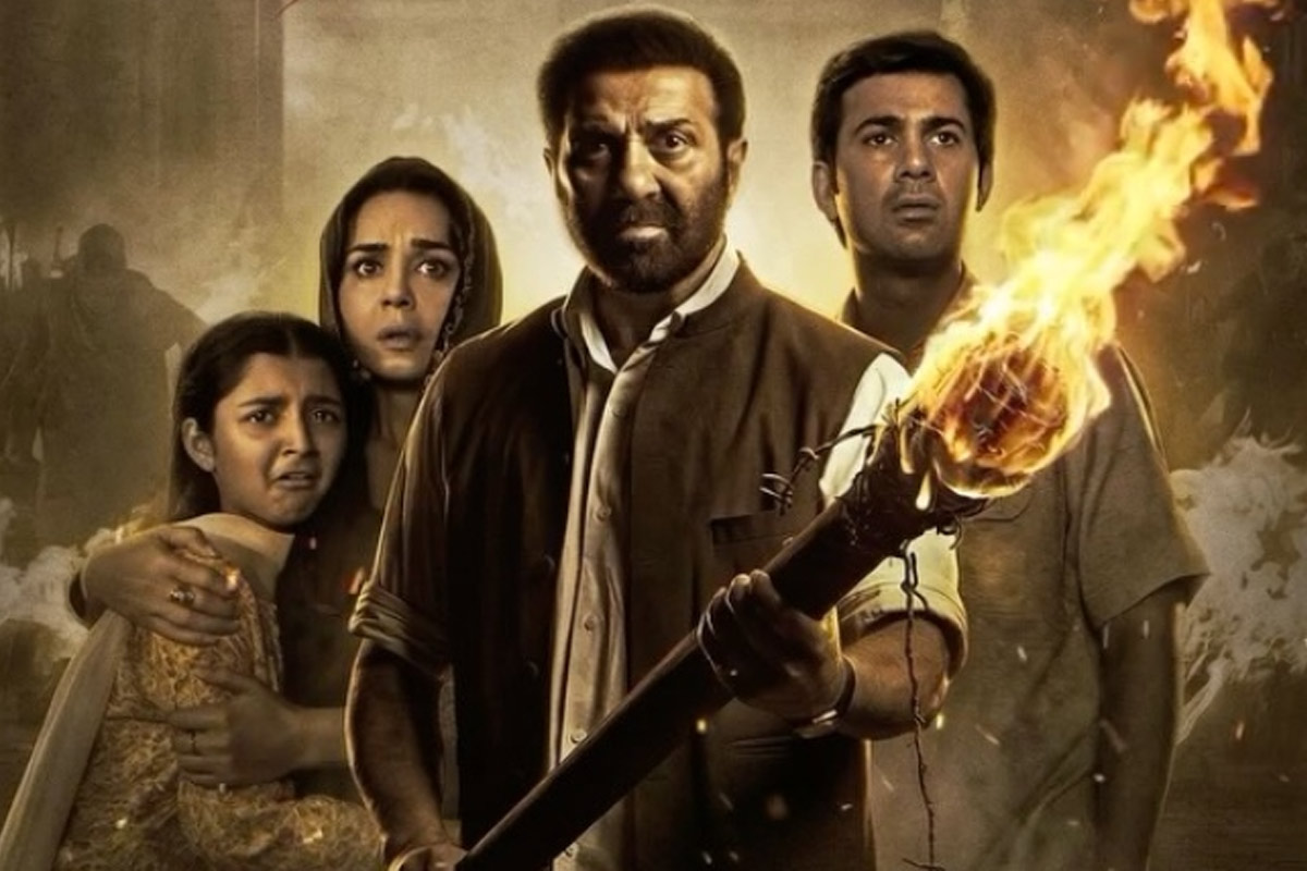 Sunny Deol in the teaser poster of Aamir Khan-backed 'Batwara 1947'.
