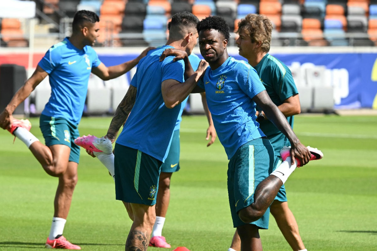 FIFA World Cup 2026: Brazil Football Team vs Japan Preview - Vinicius Jr. in training session