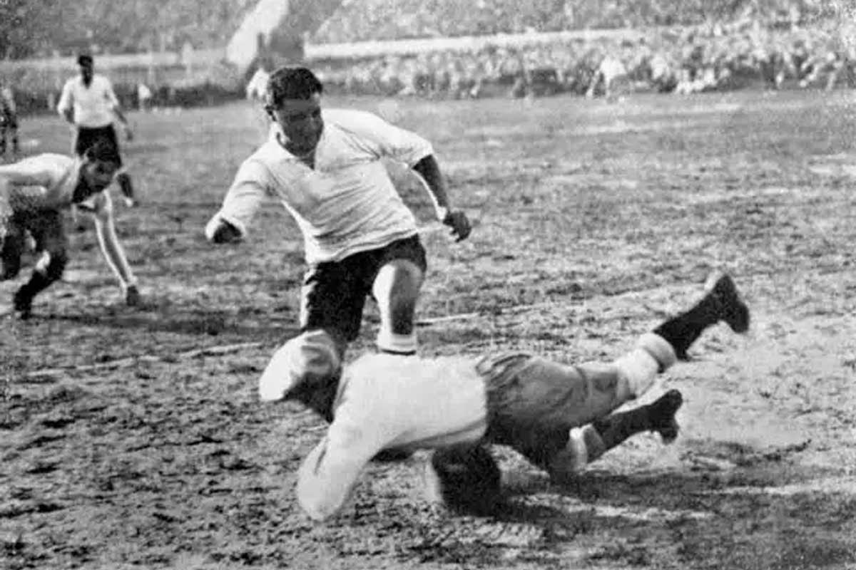 Hector Castro scored for Uruguay against Argentina at the 1930 FIFA World Cup Final